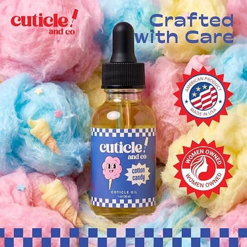 Cuticle & Co Cotton Candy Scented Cuticle Oil 1 oz - Professional Nail Manicure & Pedicure Care for Dry Cuticles - Hydrating Nail Treatment for Nails & Skin - Cotton Candy Scent thumbnail 5