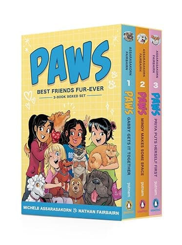 PAWS: Best Friends Fur-Ever Boxed Set (Books 1-3): Gabby Gets It Together, Mindy Makes Some Space, Priya Puts Herself First (A Graphic Novel Boxed Set) - Image 1