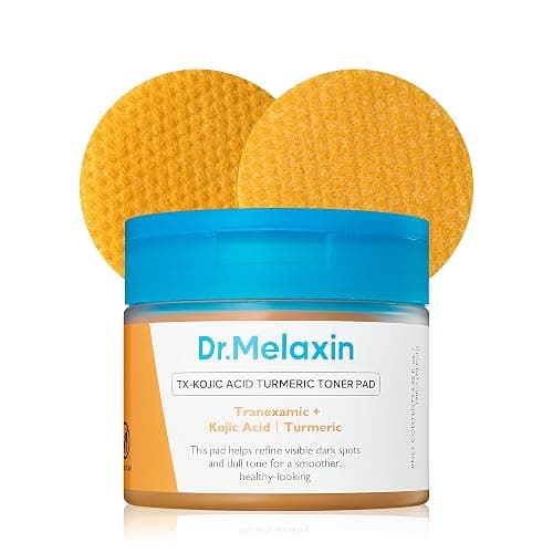 Dr.Melaxin TX Kojic Acid Turmeric Toner Pads with Tranexamic Acid, Brightening Toner Pad for Pigmentation & Dark Spot Care, Gentle Keratin Care for Radiant Skin, Korean Skincare, 70 Sheets - Image 1