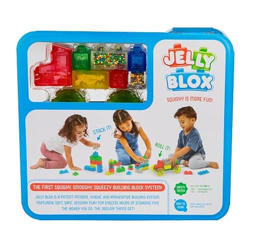 Goliath Jelly Blox Vrroom! Truck Kit | Includes 35 Blocks | Toddler & Preschool Building Blocks Kids Can Squeeze, Stretch, Squish | MESH ACCREDITED | Safety Tested Ouch-Free | Sensory Play Toy Ages 2+ thumbnail 4