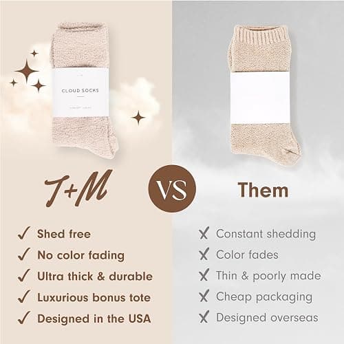 Unboxme Gifts Warm & Cozy Ultra-Luxe Cloud Sock for Women & Men - Super Soft Luxurious Fabric Sleep Socks thumbnail 6