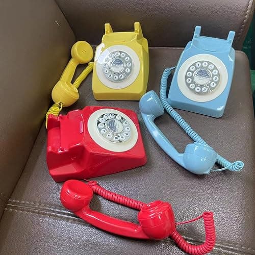 Corded Retro Phone, TelPal Vintage Old Phones, Classic 1930's Antique Landline Phones for Home & Office Decor, Novelty Hotel Telephone with Redial thumbnail 7