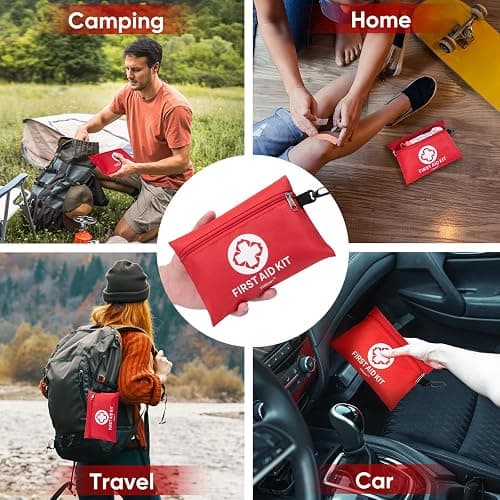 PTEROMY 150 Piece Mini First Aid Kit, Portable Small Emergency Kits Compact 1st Aid Kit for Car, Travel, Home, Camping, Outdoor, Hiking - 150PCS thumbnail 7