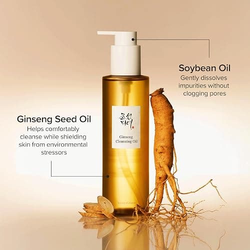 Beauty of Joseon Ginseng Cleansing Oil Waterproof Makeup Remover for Sensitive, Congested-Prone Facial Skin. Korean Skin Care for Men and Women, 210ml, 7.1 fl.oz thumbnail 4