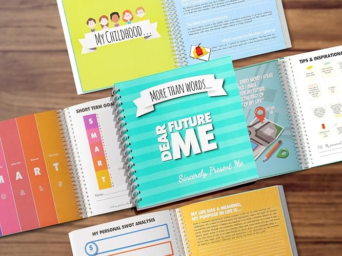 Letters to My Future Self: Life Journal - Scrapbook. Write Now. Paste Photos. - Gratitude - Memory Book - Childhood, Present, Future - Gifts for teens Girls & Boys thumbnail 4
