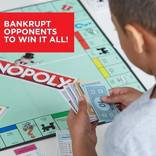 Monopoly Game, Family Board Games for 2 to 6 Players & Kids Ages 8 and Up, Includes 8 Tokens (Token Vote Edition) thumbnail 5