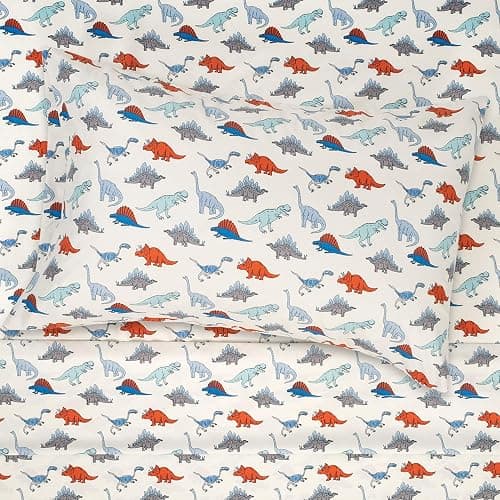 1500 Supreme Kids Bed Sheet Collection - Fun Colorful and Comfortable Boys and Girls Toddler Sheet Sets - Deep Pocket Wrinkle Free Soft and Cozy Bedding - Full, Dinosaurs thumbnail 3