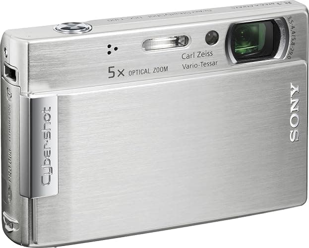 Sony Cybershot DSC-T100 8MP Digital Camera with 5x Optical Zoom and Super Steady Shot (Silver) thumbnail 6