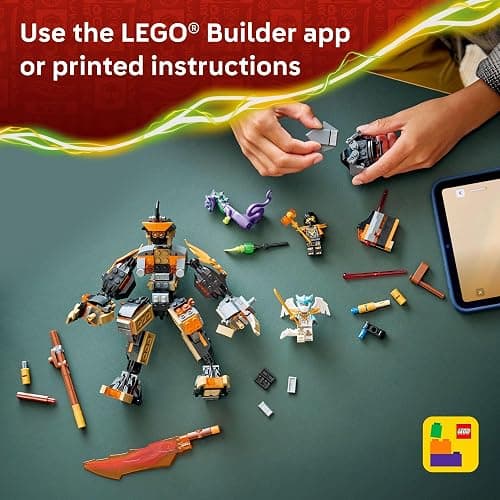 LEGO NINJAGO Cole’s Mission Mech & Dragon Zane Building Toy for Boys, Girls & Kids, Ages 7+ - Poseable Mech W/Cole, Acid Monster, & Zane Minifigures for Pretend Play - Gift Idea for Birthdays - 71854 thumbnail 6