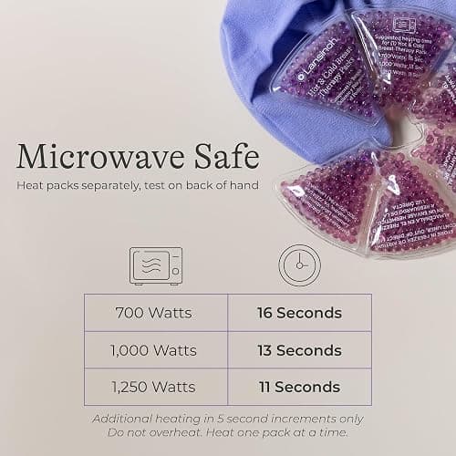 Lansinoh Breast Therapy Packs, Hot and Cold Breast-Pads with 2 Soft Covers, Postpartum Essentials for Nipple Pain Relief, Mastitis, Engorgement, Support for Breastfeeding, Pumping Aid, 2 Pack thumbnail 4