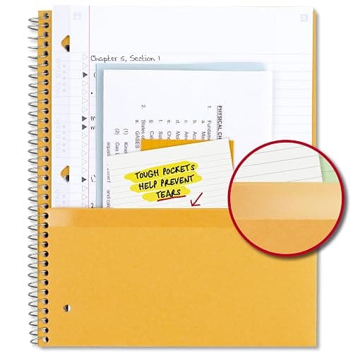 Five Star Spiral Notebook + Study App, 100 Sheets, 1 Subject, College Ruled Paper, Fights Ink Bleed, Water Resistant Cover, 820337-ECM, Purple, Pink, White & Green, 8-1/2" x 11", 4 Pack thumbnail 6