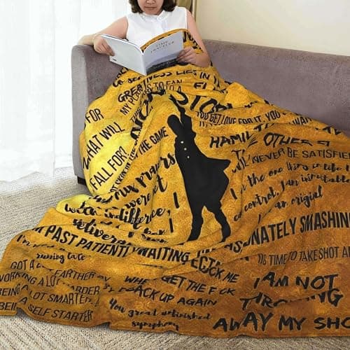 CUGJAJY Musical Blanket Musical Flannel Throw Blankets 60"X50" Cozy Blanket Sofa Living Room Decor Music Lover Gift thumbnail 7