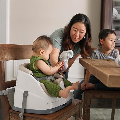 Ingenuity Baby Base 2-in-1 Booster Feeding and Floor Seat with Self-Storing Tray - Cashmere thumbnail 12