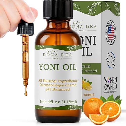 Bona Dea Naturals’ “The Original” All Natural Feminine Deodorant | Intimate Yoni Oil Relief for Vaginal Itch, Odor, & Dryness | 4oz Dropper Bottle Refill - Image 1