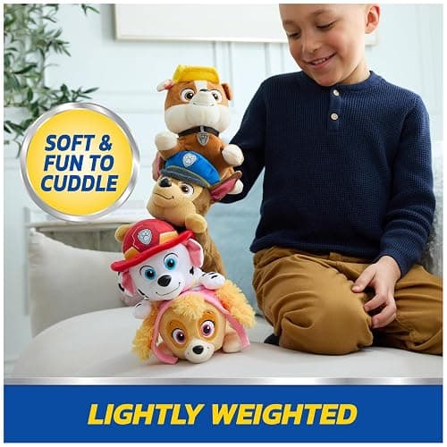 Paw Patrol GUND Chase Plush, Official Lounging Chase Plush Toy, Weighted Stuffed Animal, Sensory Toy for Ages 1 and Up, 8” thumbnail 6