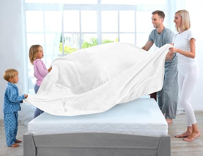 Utopia Bedding Fleece Blanket King Size White 300GSM Luxury Anti-Static Fuzzy Soft Microfiber Bed Blanket (90x102 Inch) - King (90x102 Inch) - White thumbnail 2