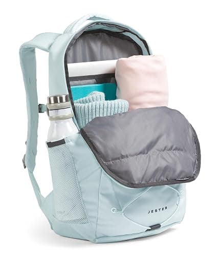 The North Face Women's Jester Everyday Laptop Backpack - Commuter Travel Bag, Laptop Sleeve, Water-Repellent, Ice Blue/TNF Black, One Size thumbnail 5