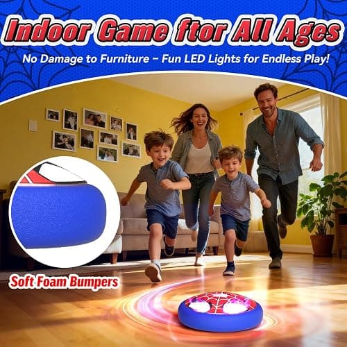 Hover Football Toys for 3-12 Year Old Boys, Football Gifts for Boy with Flashing Eyes & Web, 3 4 5 6 7 8 10 Year Old Boys Gifts Spider Kids Toys Age 3-9 Indoor Party Games Birthday Christams Present thumbnail 7