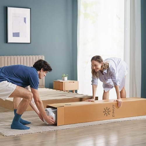 Zinus King Mattress - 10 Inch Green Tea Cooling Gel Memory Foam Mattress, Pressure Relief, for Cool Sleep, CertiPUR-US Certified Foam, Mattress in a Box, 10-Year Warranty, King Size thumbnail 3