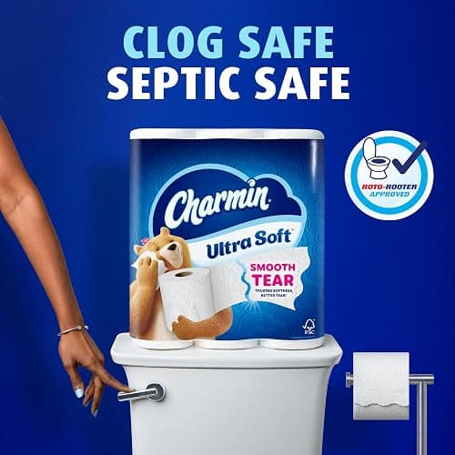 Charmin Ultra Soft Toilet Paper, 12 Mega Rolls = 24 Regular Rolls, 2-ply Bath Tissue thumbnail 15