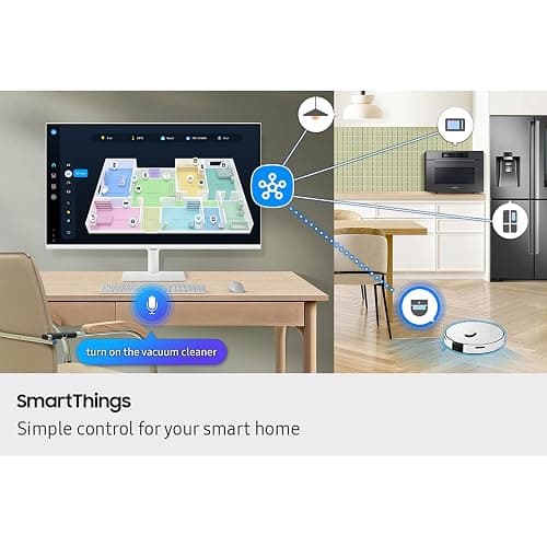 Samsung 32” Smart Monitor M7 (M70F) 4K UHD Display, Samsung Vision AI, Smart TV Apps, Gaming Hub, USB-C, HDMI and USB-A, White, LS32FM703UNXZA, 2025 thumbnail 7