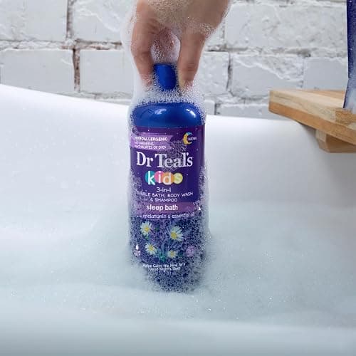 Dr Teal's Kids 3-in-1 Sleep Bubble Bath, Body Wash & Shampoo with Melatonin & Essential Oil, Lavender Scent, 20 fl oz (Pack of 3) thumbnail 9