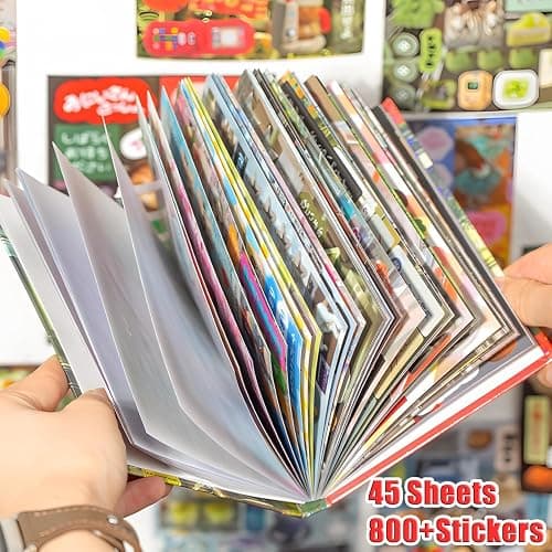Japanese Sticker Book,45 Sheets of Romantic Memory Series Manga Style Japanese Stickers for Journaling Scrapbooking thumbnail 4