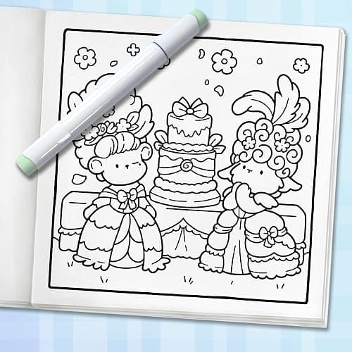 Cozy Eras: Cute Coloring Book for Adults and Teens with Adorable Characters and Nostalgic Scenes for Relaxation (Cozy Coloring Books) thumbnail 10