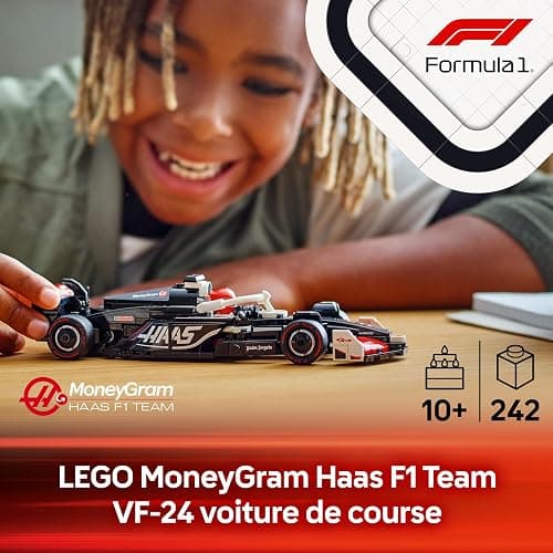 LEGO Speed Champions Voiture F1 MoneyGram Haas Team VF-24 - Jeu de construction avec véhicule de course - Minifigurine collector de pilote de Formule 1 - Maquette pour garçon et fille dès 10 ans 77250 thumbnail 4