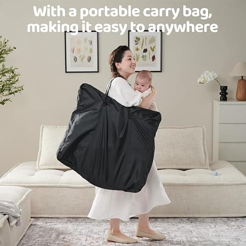 Pamo babe Portable Bassinet and Play Space Baby Dome with Toys and Canopy Travel Crib for Newborn thumbnail 5
