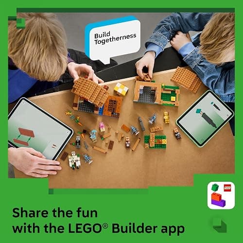 LEGO Minecraft Evoker Village Attack 21596 | Building Toys for Boys & Girls, Ages 9+, Sturdy Build for Pretend Play, 11 Minecraft Minifigures, 607 pieces, Gift for Gamers thumbnail 7