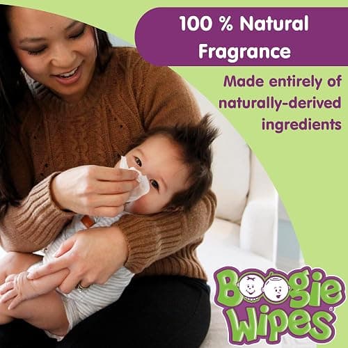 Boogie Wipes Gentle Wet Wipes for Baby and Kids, Face, Hand, Body & Nose, Made with Vitamin E, Aloe, Chamomile and Natural Saline, Fresh Scent, 90 Count thumbnail 6