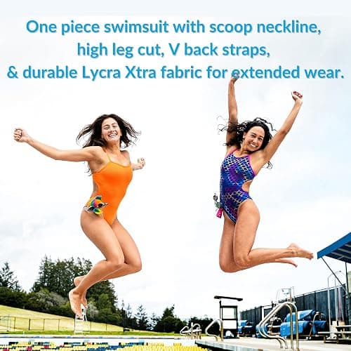 Sporti Micro Back Women's Athletic One Piece Swimsuit - Competitive Bathing Suit for Lap Swimming thumbnail 4