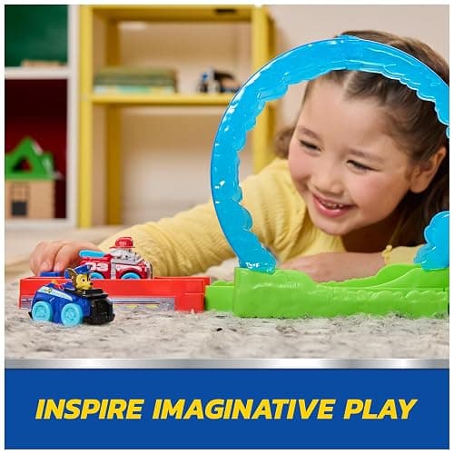 PAW Patrol Pup Squad Rescue Loop, Track Playset with Chase & Marshall Pup Squad Toy Cars & Vehicle Launcher, Kids Toys for Boys & Girls Ages 3 and Up thumbnail 3