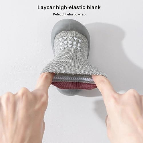 Hstyle Baby Sock Shoes Toddler Boys Walking Shoes Infant Slippers Sneakers | Non-Slip,Soft Rubber Sole,Lightweight,1st Birthday Gifts for Baby Boys Girls thumbnail 5