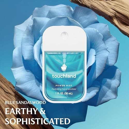 Touchland Hydrating Hand Sanitizer Spray Bundle, DREAM 5 Set (Watermelon, Berry, Beach Coco, Sandalwood Power Mists, Icy White Hand Mist Case), 1 FL. OZ. Travel Size thumbnail 2
