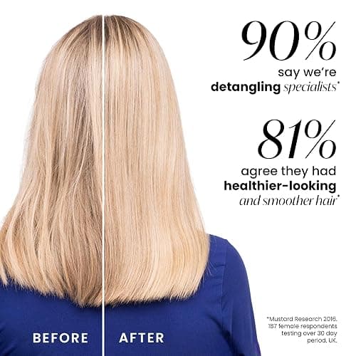 Tangle Teezer Ultimate Detangler Hairbrush - For Wet & Dry Hair - Detangling Brush for All Hair Types - Two-Tiered Teeth Reduce Breakage & Eliminate Knots - Liquorice Black thumbnail 6