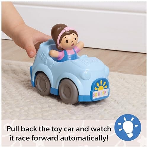 Ms. Rachel 1-2-3 Roll! Vehicle with Click-in Figure & Pull Back Action, Educational Toys & Toddler Toys for Girls & Boys Ages 1-3Y+ thumbnail 4