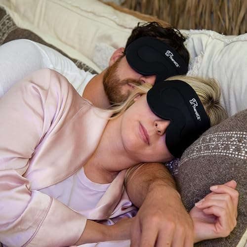 TheraICE Sleep Mask + Cooling Gel Relief - Sleep Eye Mask Blackout Blindfold Cold - 3D Contoured Relaxing No Pressure Eye Cover to Block Light for Comfortable Soothing Night Sleeping/Men & Women thumbnail 4