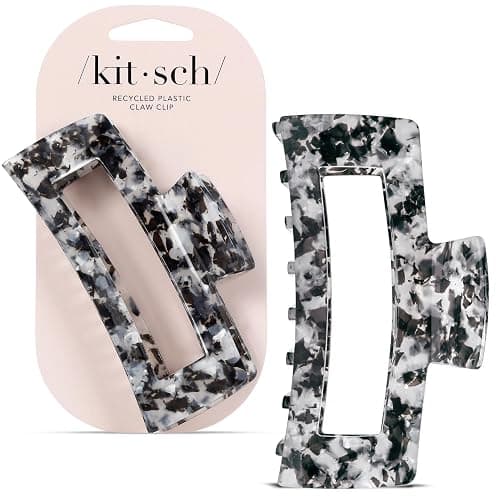 Kitsch Jumbo Hair Clip for Women – Recycled Plastic Hair Claw Clip - All-Day Strong Hold, Durable Non-Slip Grip for Thick & Thin Hair - Black, 1pc - Image 1