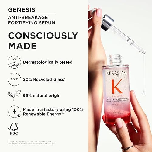 Kérastase Genesis Hair Serum, Nourishing Fortifying Leave-In, For Weakened Hair, With Ginger Root Edelweiss Flower, 90 ml thumbnail 12