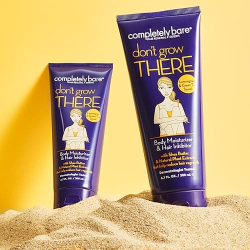 Completely Bare don't grow THERE Body Moisturizer & Hair Inhibitor - Shea Butter & Hair Minimizers 6.7 FL OZ thumbnail 9