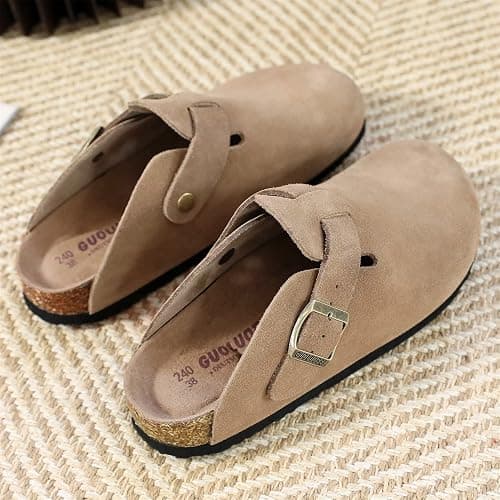 guoluofei Clogs For Women, Womens Clogs- Mules House Slipers With Arch Support And Adjustable Buckle thumbnail 3
