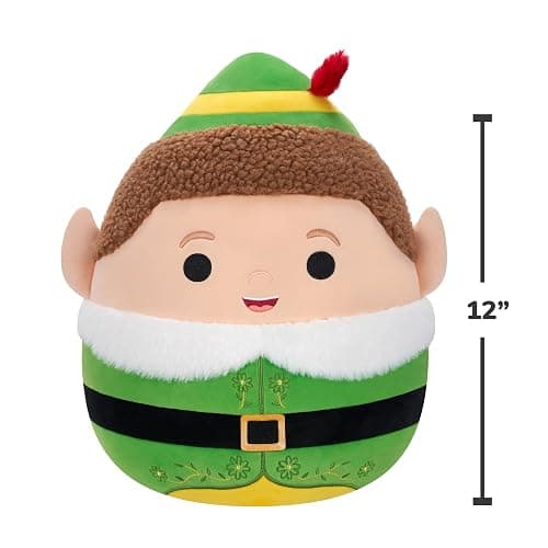 Squishmallows Original 12in Buddy The Elf – Official Jazwares Plush (Medium-Sized) thumbnail 3