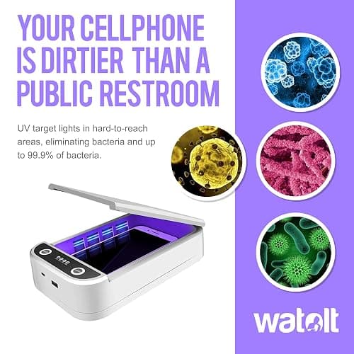 Watolt UV Light Sanitizer - Cell Phone Sanitizer Cleaner Box for Smartphone iPhone thumbnail 3