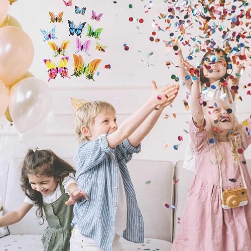 Butterfly Wall Decor 24 Pieces  thumbnail 2