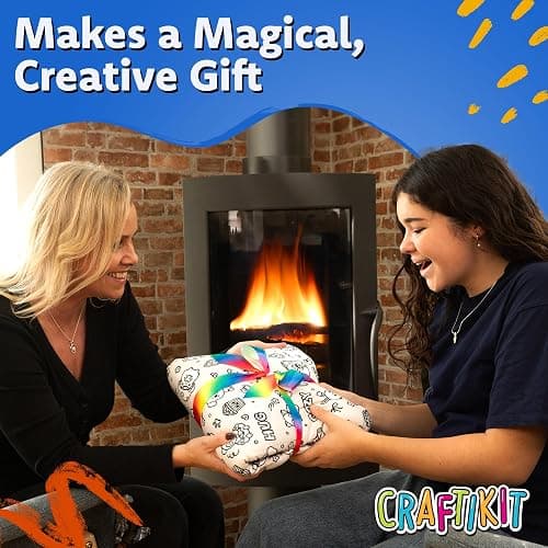 Craftikit Cozy Coloring Blanket for Kids & Adults -15 Markers | 40" x 60", Fabric Markers Included, Permanent Vibrant Sherpa Fleece Design, Ages 3+, Machine Washable, Gift Wrapped thumbnail 7