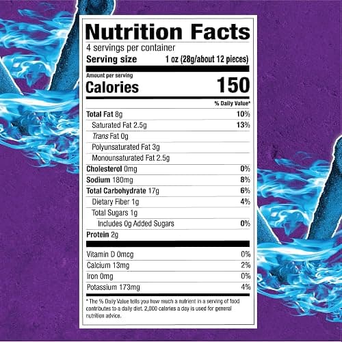 Takis Blue Heat Rolled Tortilla Chips, Hot Chili Pepper Artificially Flavored, 4 Ounce Bag thumbnail 2