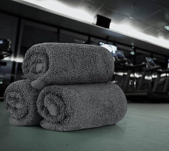 Utopia Towels 24 Pack Cotton Washcloths Set, 100% Ring Spun Cotton, Premium Quality Flannel Face Cloths, Highly Absorbent and Soft Feel Fingertip Towels, Grey, White thumbnail 8