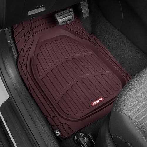 BDK Red All Weather Heavy Duty Car Floor Mats Interior Liners for Auto Van Truck SUV, Heavy Duty All Weather Protection, Fits Front & Rear thumbnail 3